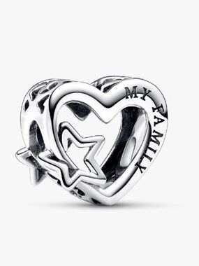 Pandora Openwork Family Heart & Star Charm
Sterling silver